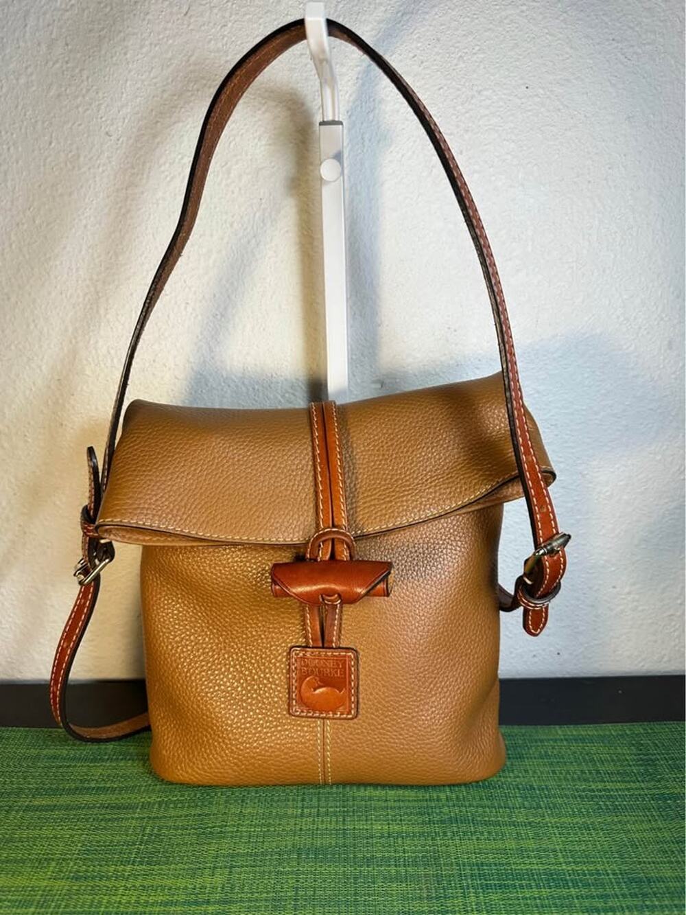 Dooney & Bourke Pebble Grain Toggle Crossbody Handbag - French Caramel